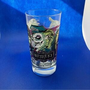BEETLEJUICE GLASS HALLOWEEN HORROR NIGHTS 30 UNIVERSAL STUDIOS EXCLUSIVE